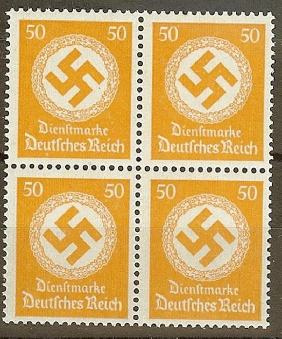 Stamp Germany Official Mi D143 Block 1934 WWII Deutsches Reich Dienst MNH