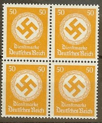 Stamp Germany Official Mi D143 Block 1934 WWII Deutsches Reich Dienst MNH