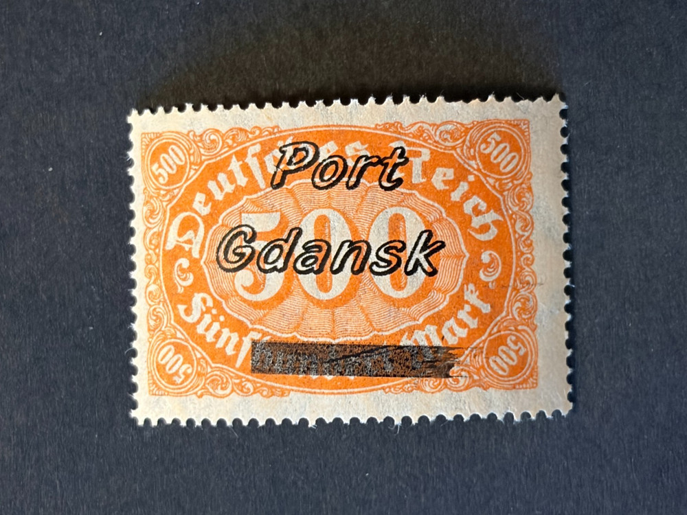 Germany WWI German Occ. (POLAND/GDANSK) 500 Mark MNH /s19 #526