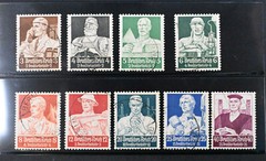 Germany Scott # B59-B67 VF Used Stamps Cat $123 Famous People