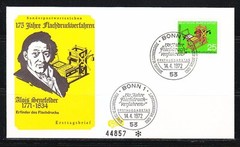 Germany BRD 1972 FDC cover Mi 715 Sc 1087 Wilhelm Lohe,inventor