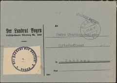 GERMANY, 1946. Cover Gebuhr Bezahlt, Bogen – Bamberg