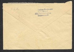 Germany Soviet Zone 1948 24pf with INVERTED OVERPRINT & 1949 UPU 50pf on cover
