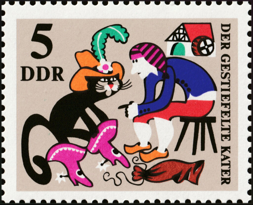 DDR #Mi1426 MNH 1968 Miller Youngest Son Gets Cat His Inheritance [1063 YT1122]
