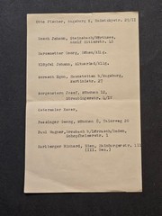 RARE Elite Stormtroopers Roll Call Sheet Names Address Info Sheet WW2 German