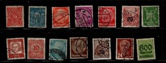Job Lot ot 46 German Stamps 1920’s-1980’s Some Over Prints Bundle Mixed VFU