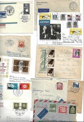 GERMANY MANY 1895 1970s COLLECTION OF COMMERCIAL COVER & CARDS MOSTLY TO USA