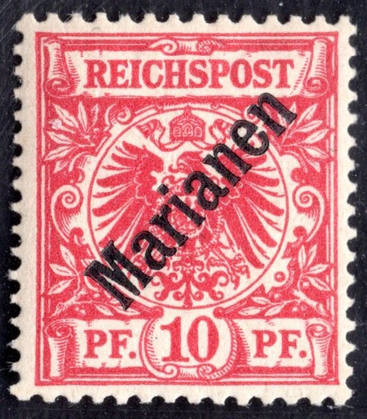 GERMANY MARIANA ISLANDS 1899 SCOTT #13a MINT LIGHTLY HINGED SIGNED