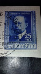 Germany Sc. B186-B187 Emil von Behring Stamps on Paper Used VF Cond.