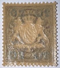 Travelstamps: 1920 Germany Bayern Overprint Stamp Mi 177 – Mint MOGH