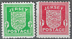 1941-44 Jersey German Occupation Stamps are MNH **