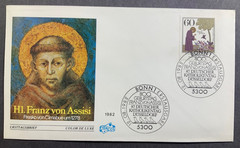 First Day Cover 800. Born Franz Von Assisi 87. German Catholics Day Düsseldorf.