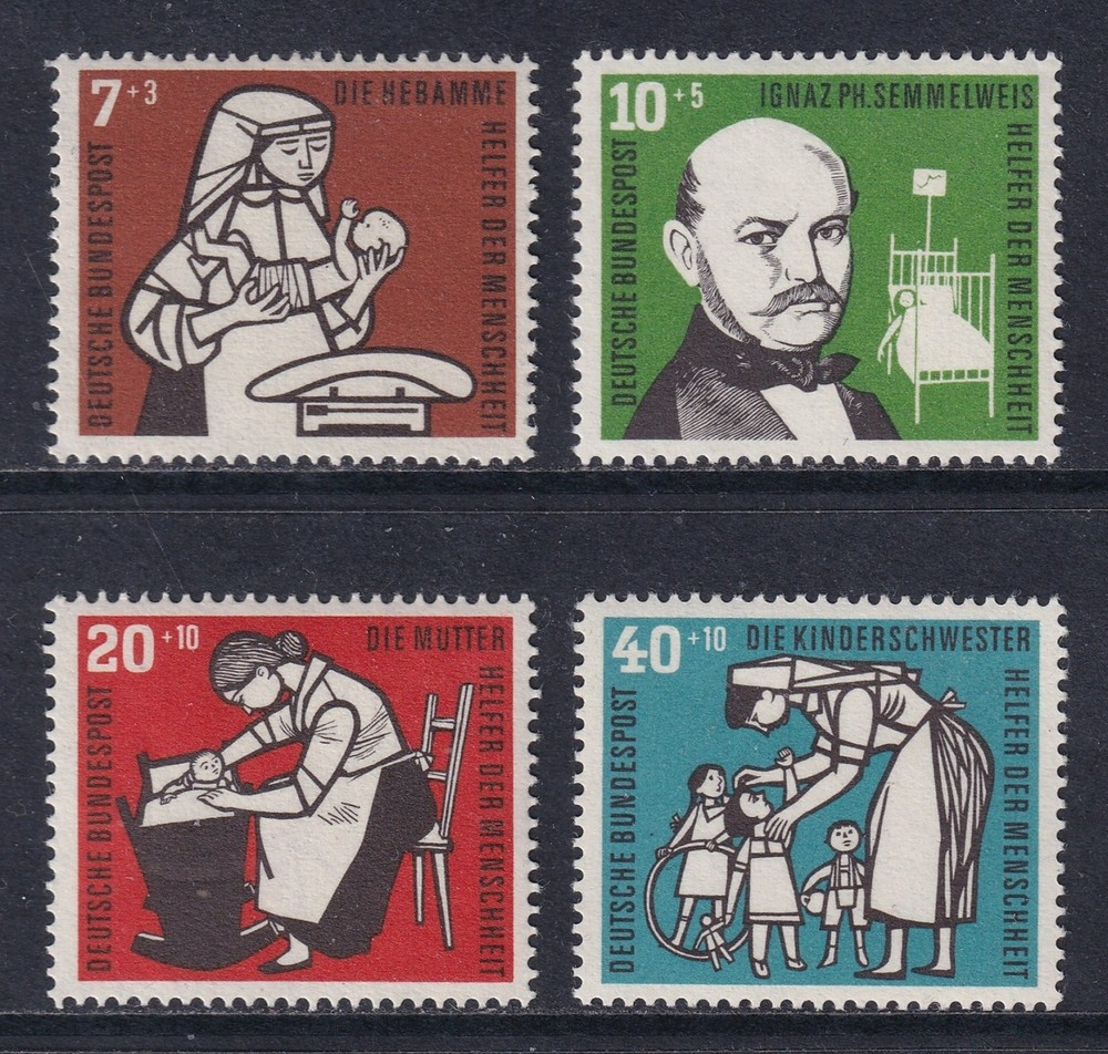 WEST GERMANY 1956 Relief Fund set of 4 SG 1169-1172 MNH/** (CV £25)