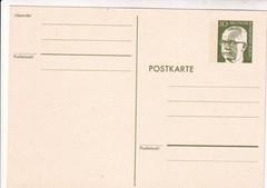 Bundesrepublik Postal card 30 pf Heinemann