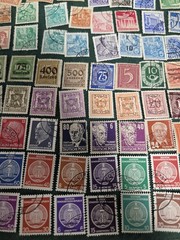 Germany Deutsches Reich Hyperinflation Stamp Lot 1920s Overprint Tausend Mark Us