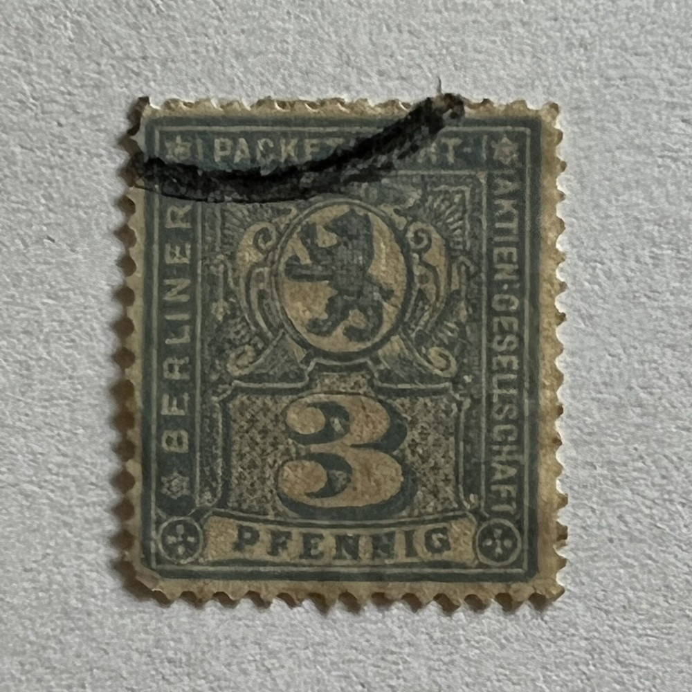 1891/1895 GERMANY BERLIN PRIVATE MAIL STAMP 3 PF