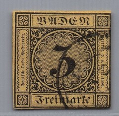 Baden Michel No. 2 stamped