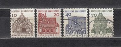Germany 1964/1965 – historic buildings – 4 coil stamps – used (a49)