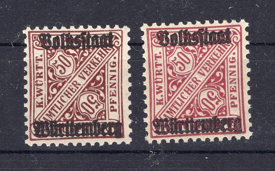 Württemberg 269a+b MNH Postfresh (y74890
