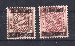 Württemberg 269a+b MNH Postfresh (y74890