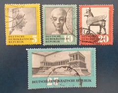 DDR Germany 1959 Used Antique Art Treasures Mi 742-5 Scott 484-7 VF/XF 24-1