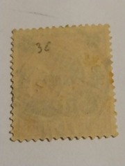 1900’s German Occupation Stamp. 4 Cent China Overprint. No Glue.