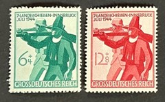 Travelstamps: 1944 Germany Stamps Scott #B278-B279 Soldier & Tirolese Rifleman