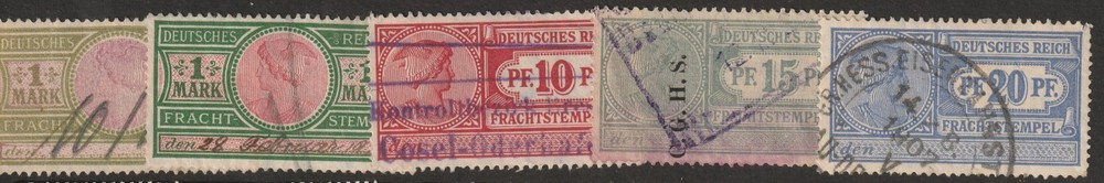 Germany Early 1900s 5 Revenues Used – S44986