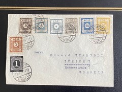 1946 Soviet Zone Germany Cover OELSNITZ to SWITZERLAND Numeral Franking SBZ