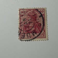 Stamp Germany Reich Germania 40 Pfennig 1920 Mi. Nr. 145 [🇩🇪39066-12]