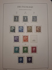 BRD Sammlung 1951-1963 in Leuchtturm-Vordruckalbum – Posthorn-Satz, Heuss, Europ