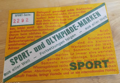 German Stamp Collecting Sport und Olympiade-Marken Packets Empty