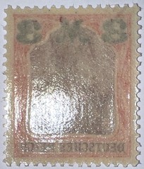 Travelstamps: 1920-1921 Germany Deutsches Reich 3 Mark on 3 Mark OVP STAMP MNH