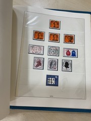 German stamps. 1973 – 1977 colour preprinted Linder album. Used. C409