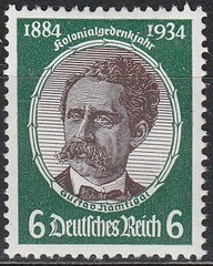 Stamp Germany Mi 540-3 Sc 432-5 1934 3rd Reich Research Peters Luderitz MNH