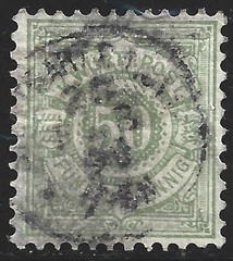 Germany-Wurttemberg, Scott #67, 50pf Numeral Issue, Used