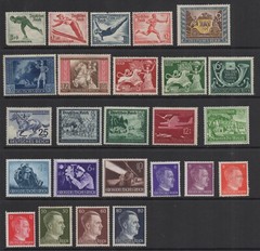 Deutsches Reich Third Reich 1930s-1940s Lot of 25 Stamps Mint Hinged