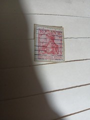 1913 10pf Orange red, lovely „post office“ fresh mint single that was produced
