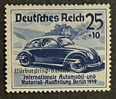 Travelstamps: 1939 Germany Berlin Semi-Postal Stamps Scott #B143 Race Car MOGH
