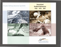 Germany 2007 sheet Sport/Swimming WC stamps (Michel Block 70) nice used