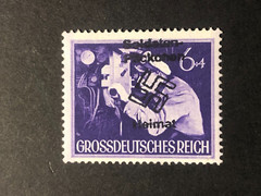 Germany WWII propaganda fantasy overprint (SALONICA) 6+4 Rpf. MNH /s3 #326