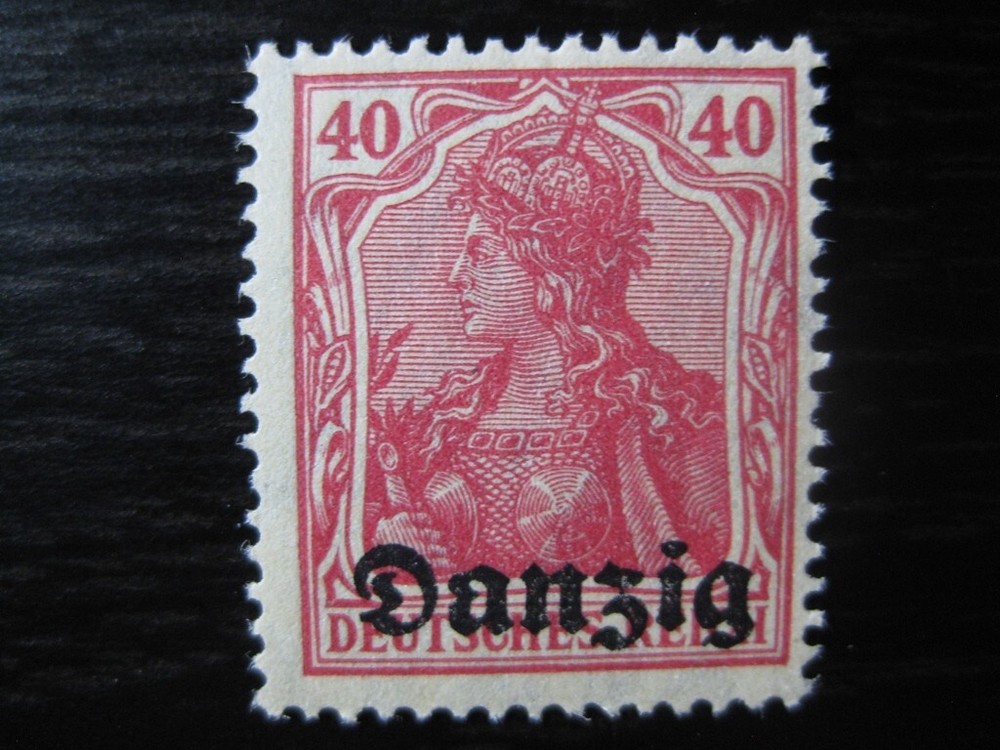 DANZIG GDANSK Mi. #6 mint MNH overprint stamp! CV $2.40