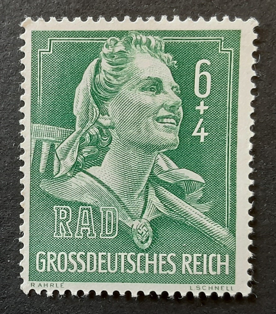 Germany REICH 1944 6+4 pfg MNH RAD Woman for Austria Mi 894 VF 9185