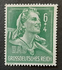 Germany REICH 1944 6+4 pfg MNH RAD Woman for Austria Mi 894 VF 9185