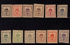 Finster Walde 1 – 12 – Local Stamp Singles. Set Of 12 MNH. OG. #02 FINST1s12b