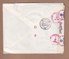 German occupation of Belgium – Jupille to Berlin – Registered cover, 15 May 1942