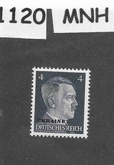 MNH stamp Mi03 PF04 Hitler Ukraine Overprint Germany Occupation WWII #1120
