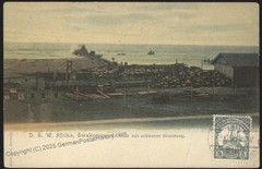 Germany 1909 SW Africa SWAKOPMUND DSWA Cover 5pf Wmk Yacht 111390