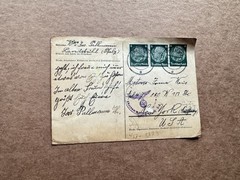 Germany 1940 Censored Uprated Postal Card to US +Lengthy Msg in German +Historic