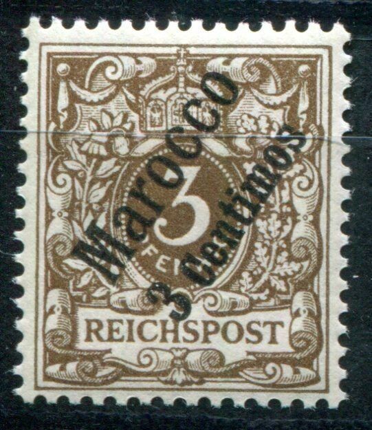 GERMAN COLONIES MOROCCO 1899 1 ** MINT IN PERFECT CONDITION (I1199